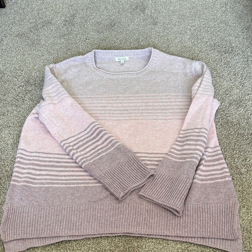 Ella Moss Pink Gradient Sweater
